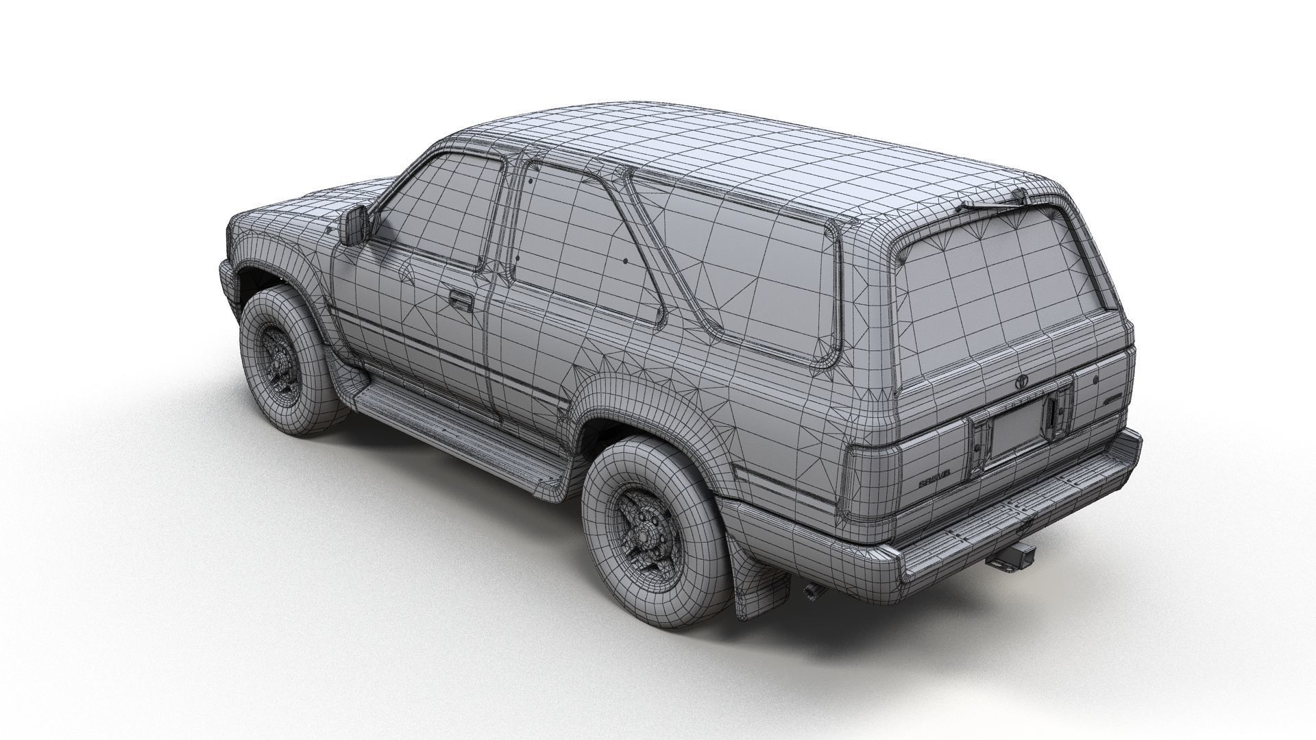 Toyota 4Runner 2 door Low-poly 3D model_12