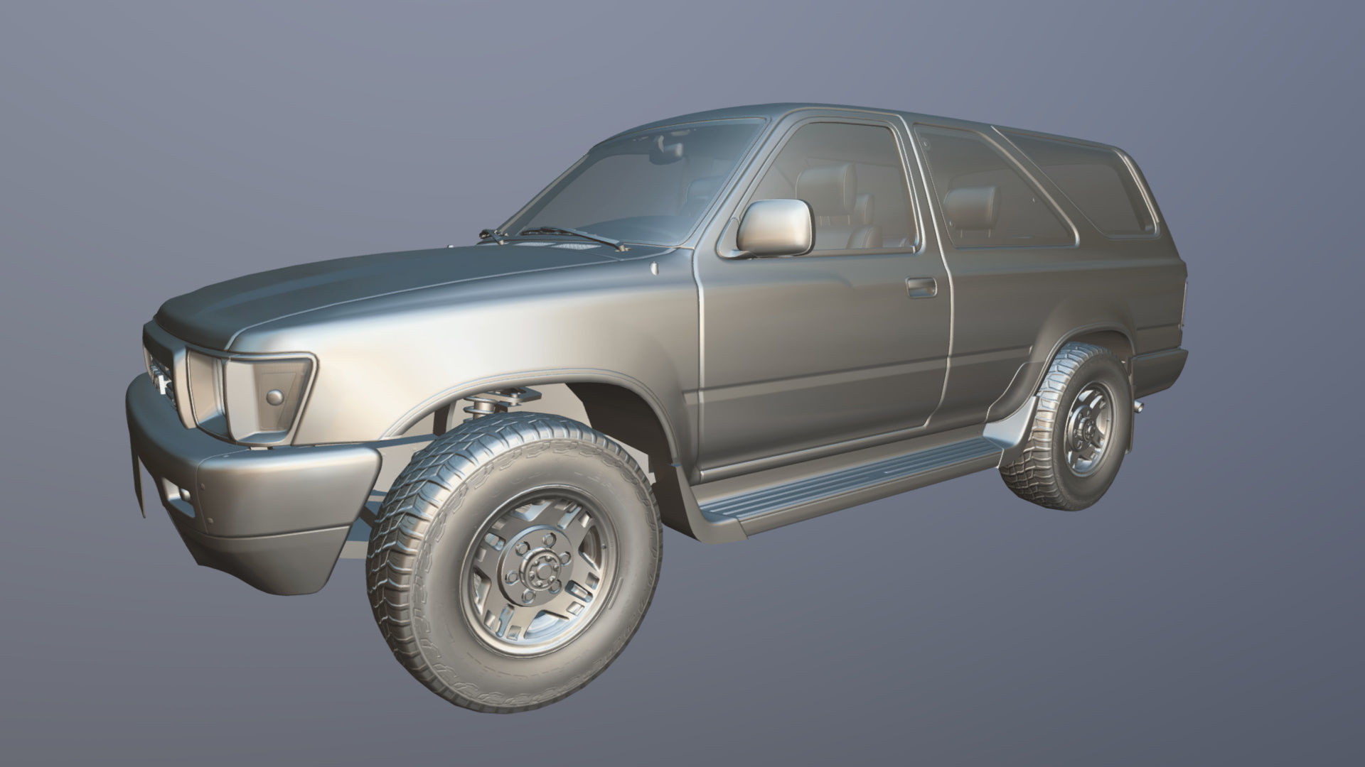 Toyota 4Runner 2 door Low-poly 3D model_40