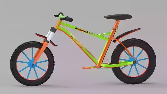 Cycle Free low-poly 3D model