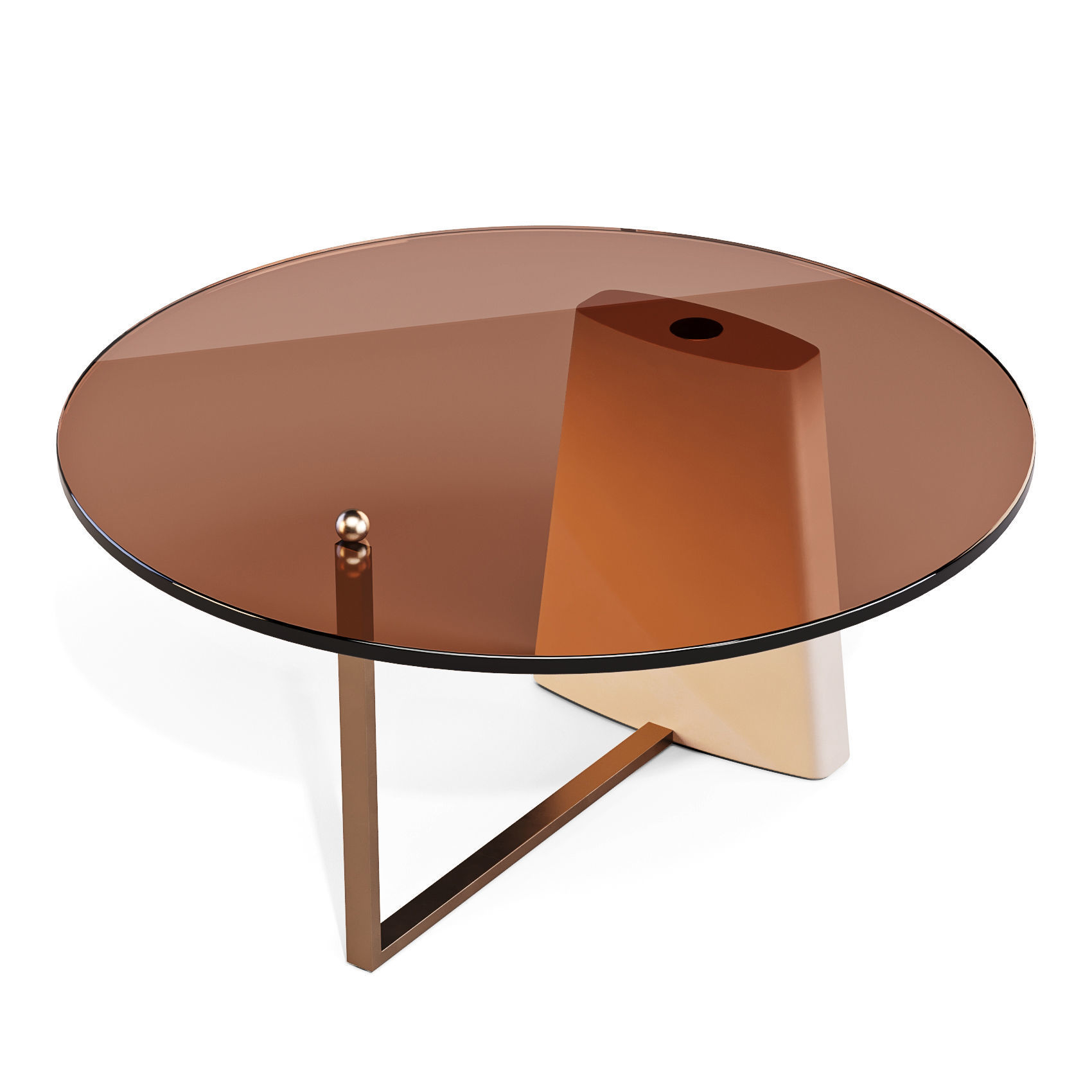 Carpanese Home Rialto - Coffee and Side Table 3D model_1