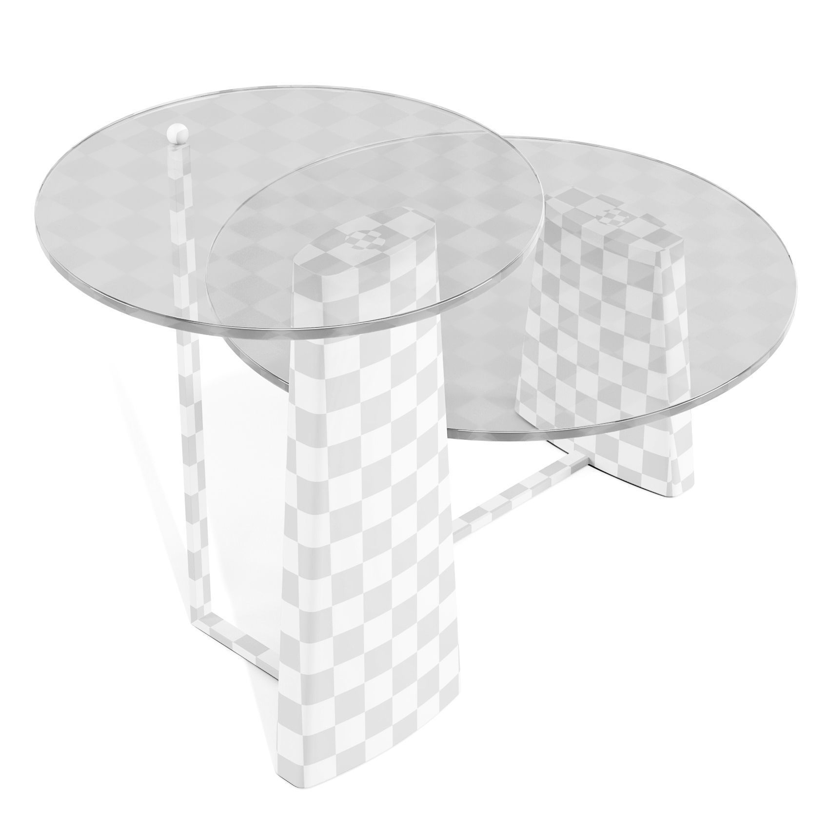 Carpanese Home Rialto - Coffee and Side Table 3D model_5