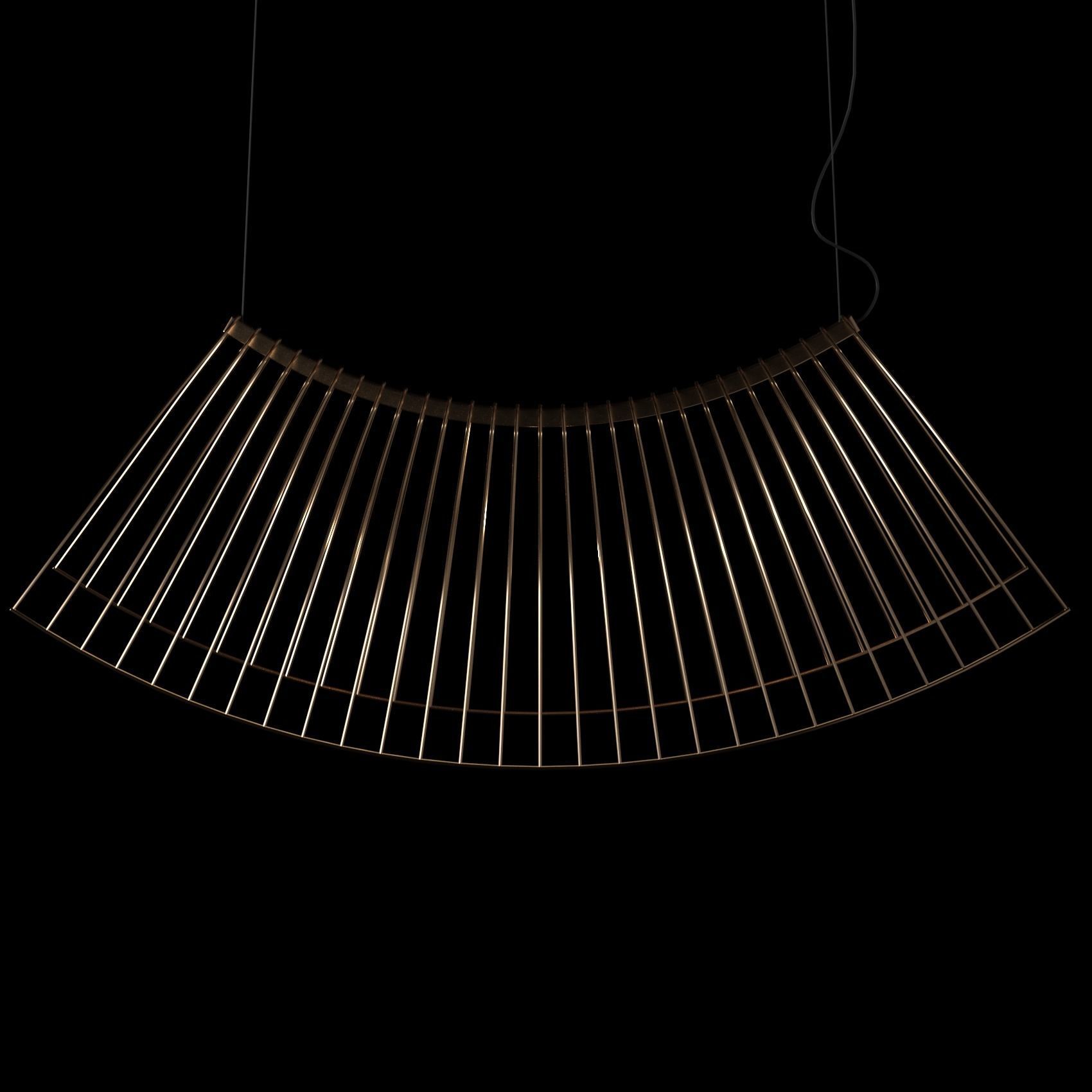 Parabola Champagne Suspension 3D model_2
