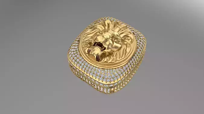 Lion Ring printable model