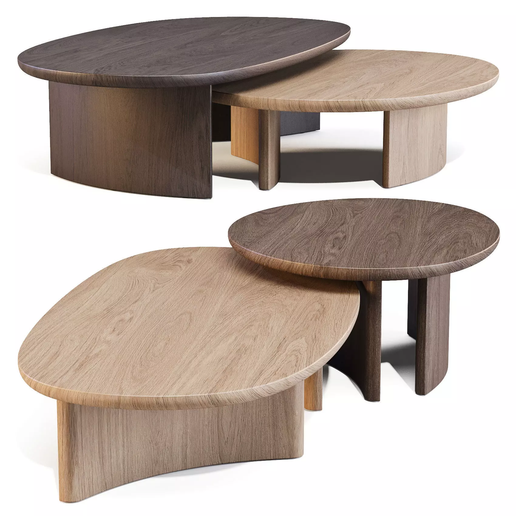 Arco Dew - Coffee Tables Set 02 3D model_0