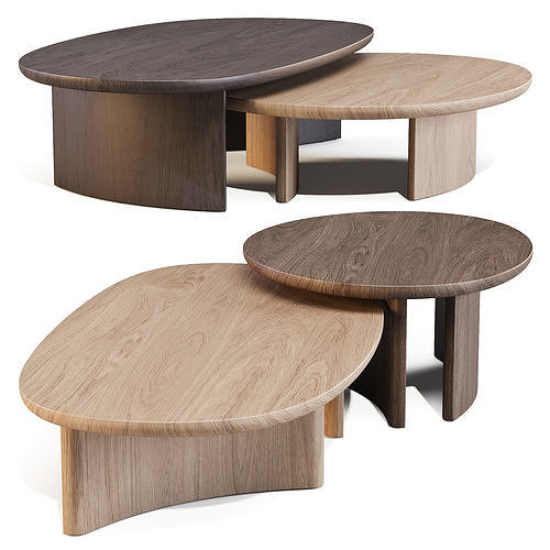 Arco Dew - Coffee Tables Set 02 3D model