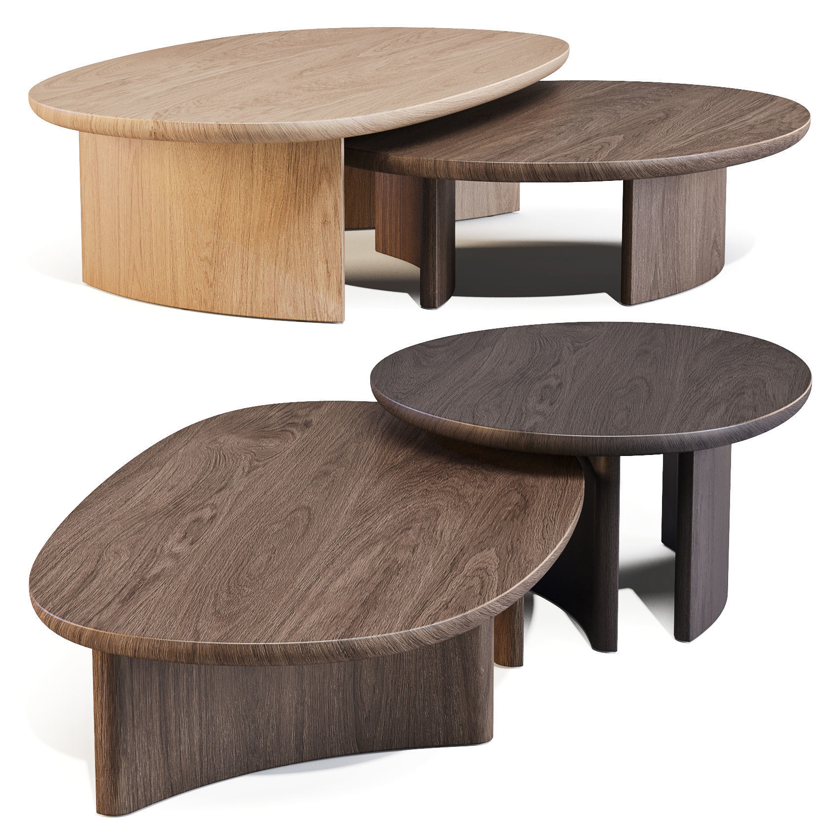 Arco Dew - Coffee Tables Set 02 3D model_5