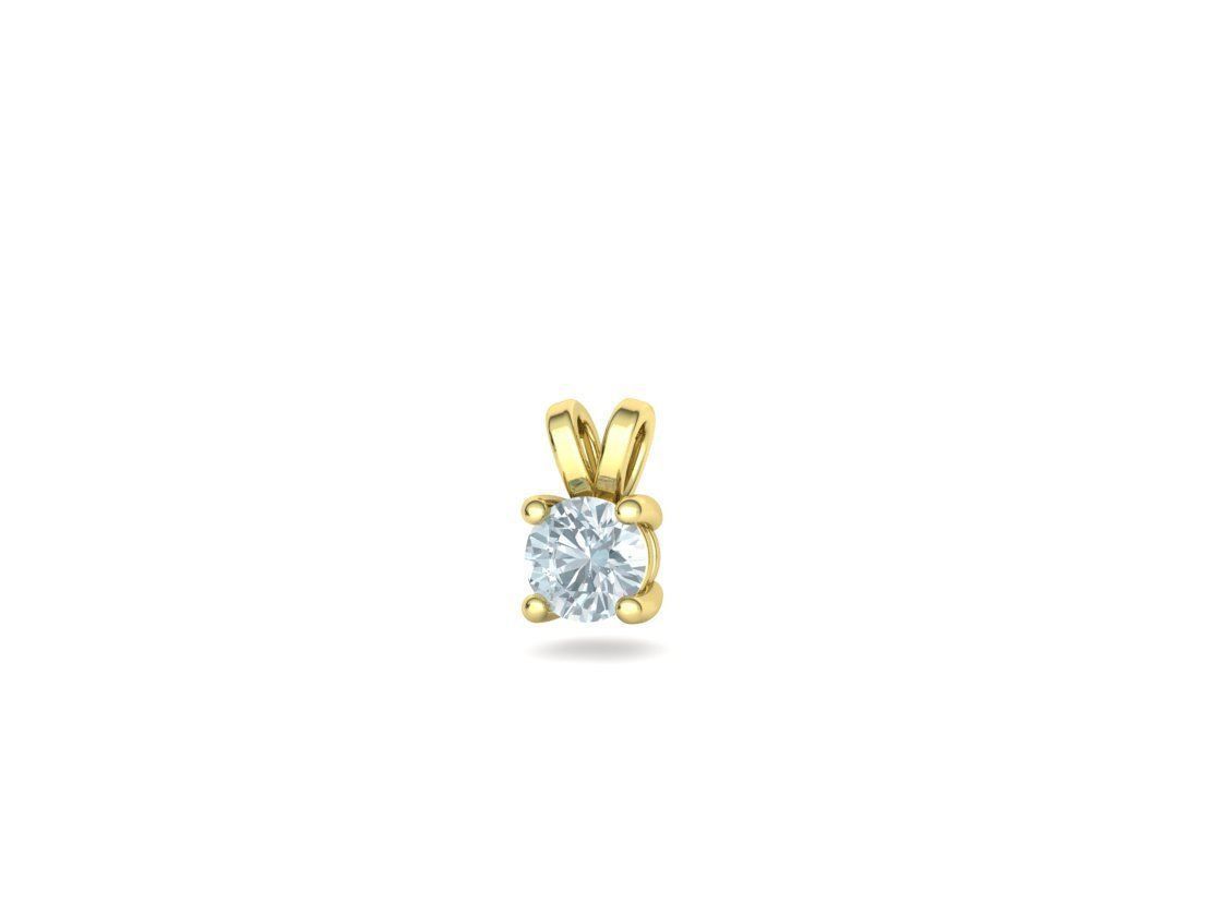 Solitaire Round Diamond Pendants and Heads 3DMODELS  3D print model_49