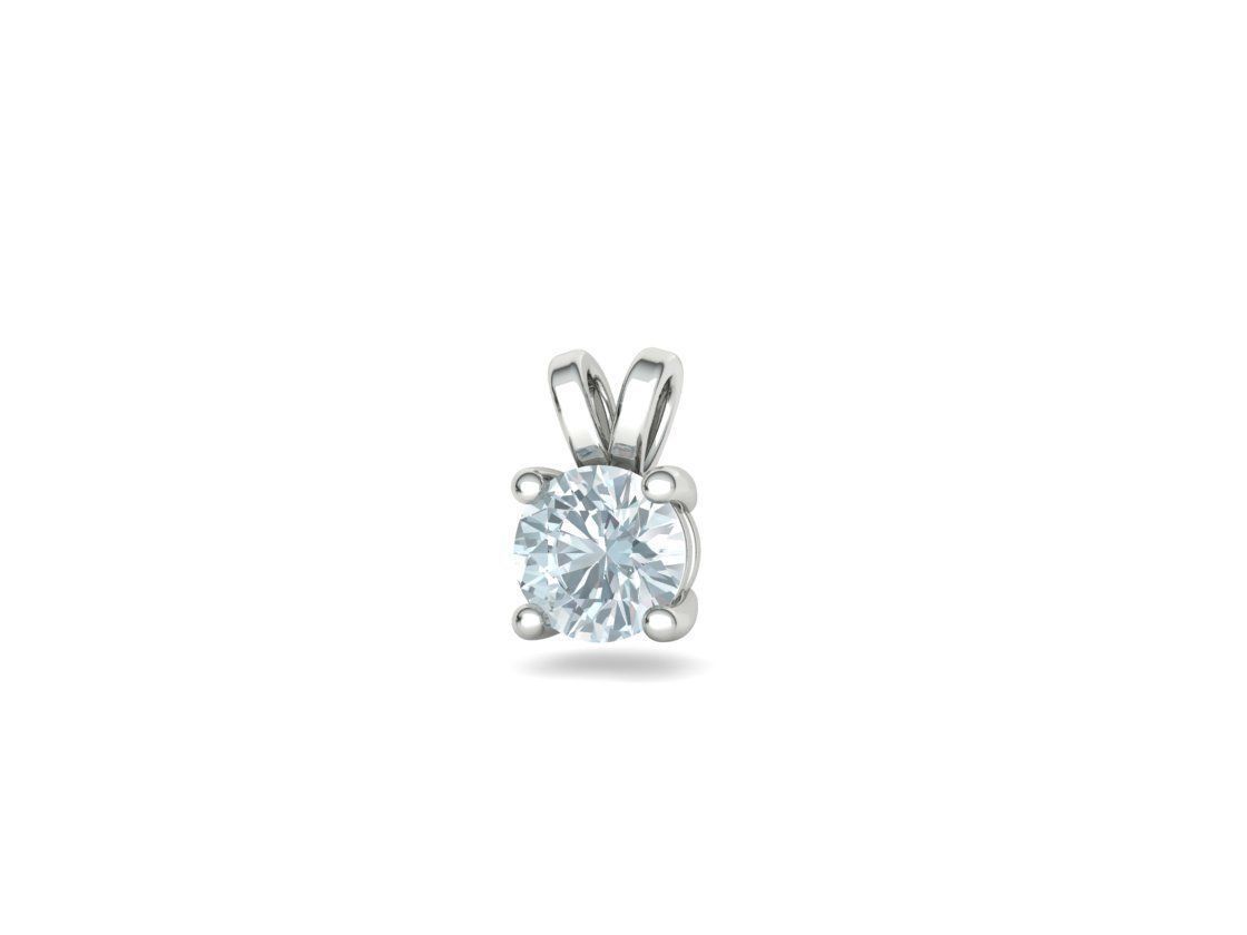 Solitaire Round Diamond Pendants and Heads 3DMODELS  3D print model_41