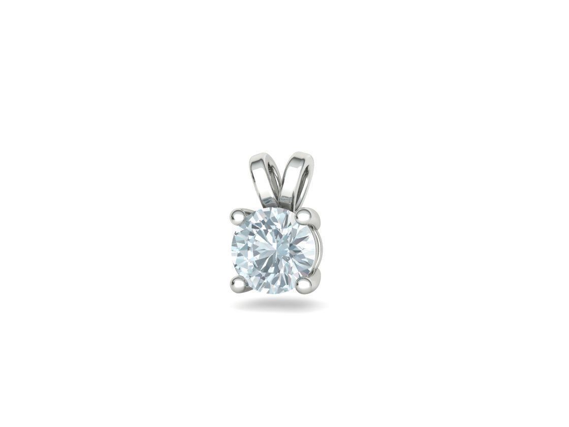 Solitaire Round Diamond Pendants and Heads 3DMODELS  3D print model_38