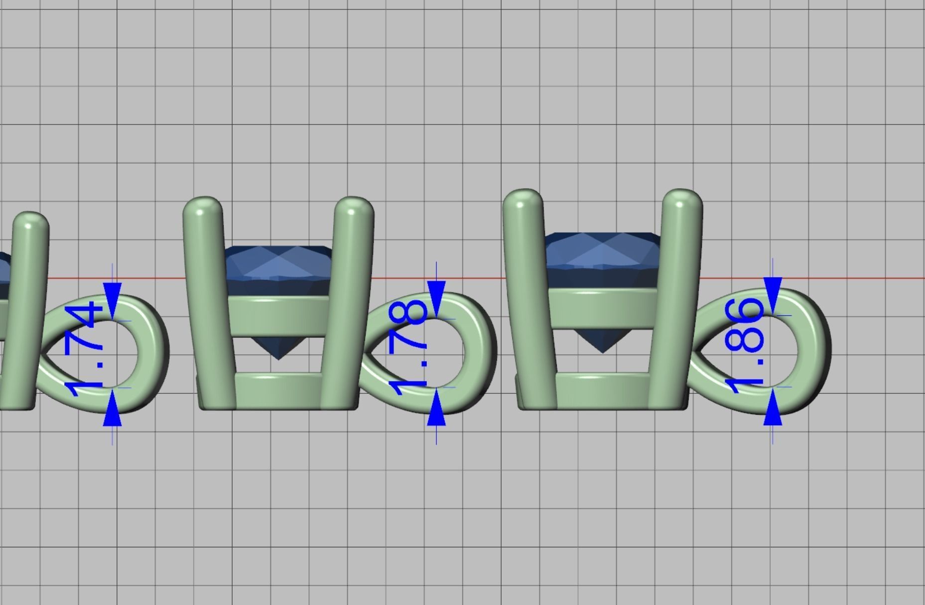 Solitaire Round Diamond Pendants and Heads 3DMODELS  3D print model_52