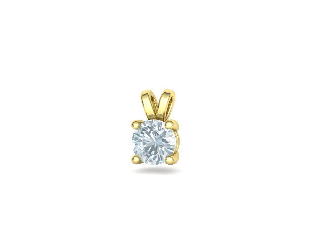 Solitaire Round Diamond Pendants and Heads 3DMODELS  3D print model_40