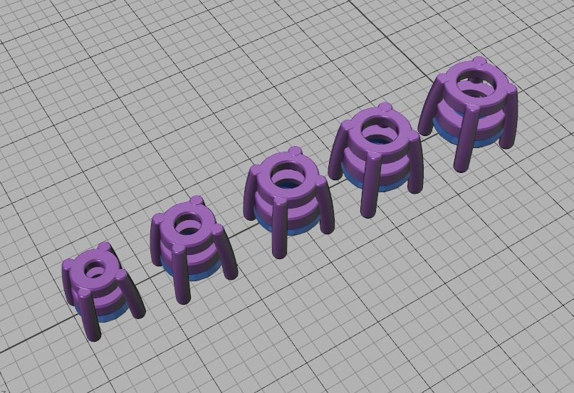 Solitaire Round Diamond Pendants and Heads 3DMODELS  3D print model_55