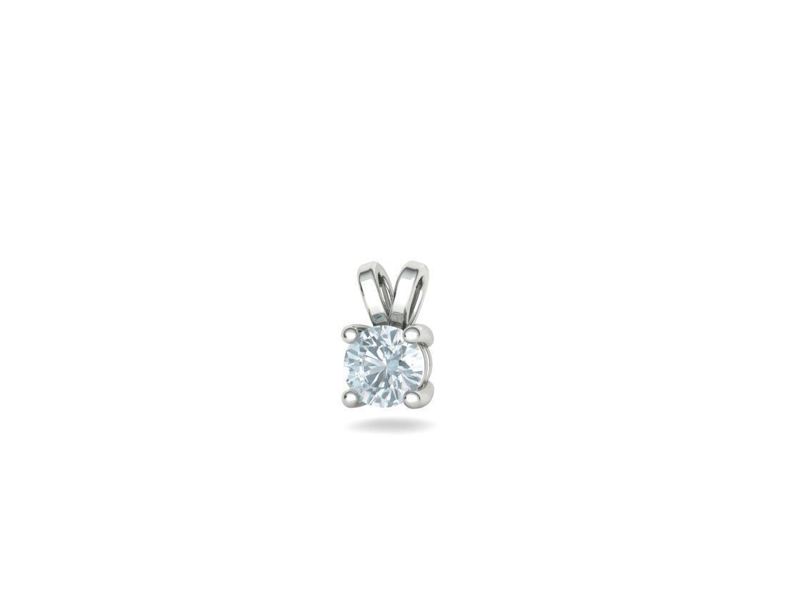 Solitaire Round Diamond Pendants and Heads 3DMODELS  3D print model_50