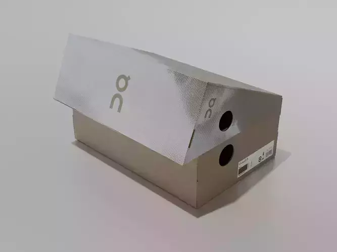 ON Cloud shoe box rigged 3D model