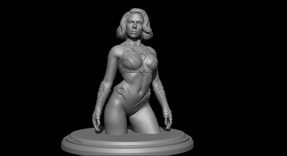 Scarlett Johansson 3D print model