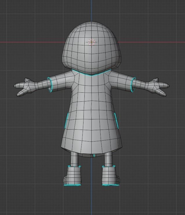 frog cartoon character Low-poly 3D model_9