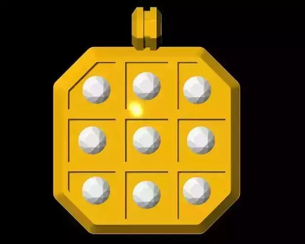 navratan pendant 3dm and stl file