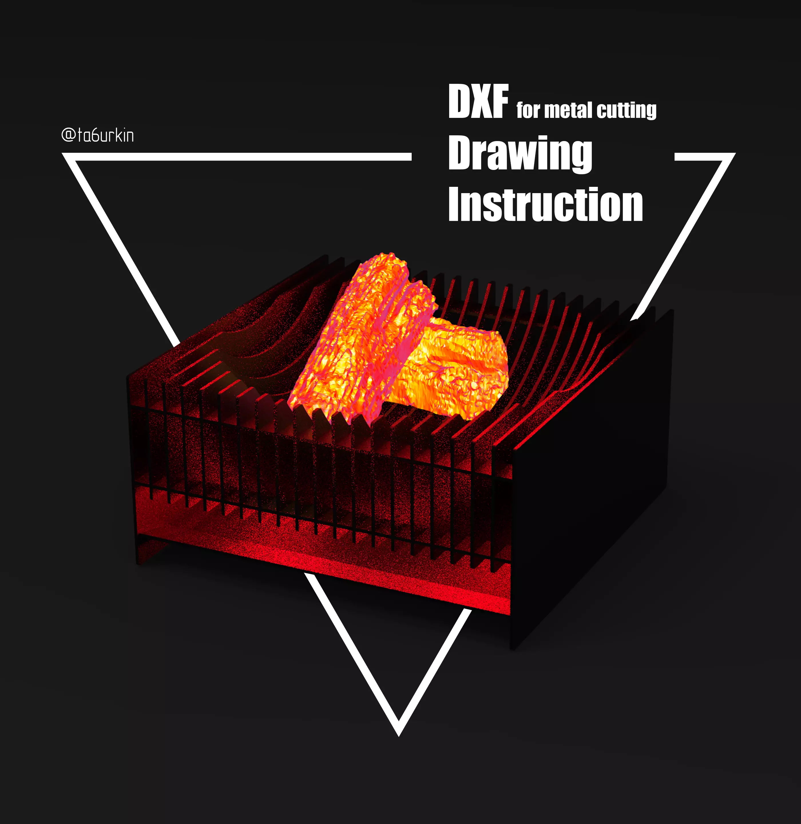 Welding Project Plans Drawings Fire Pit 2 DXF PDF 3D model_0