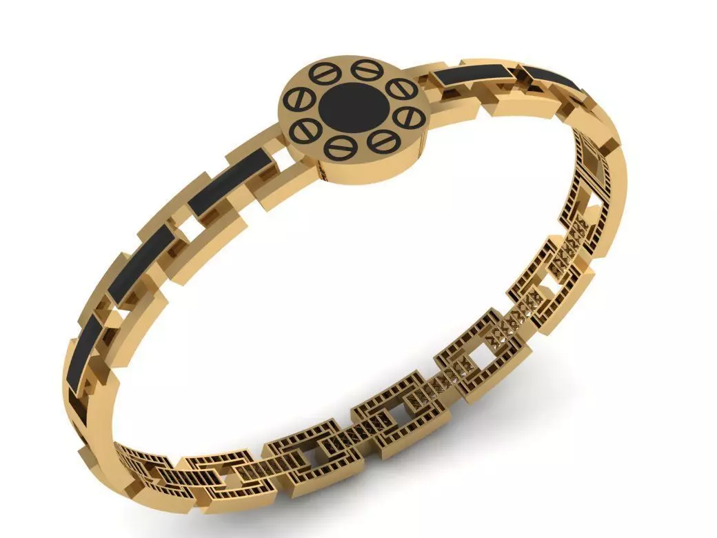 elegant bracelet model 3D print model_0