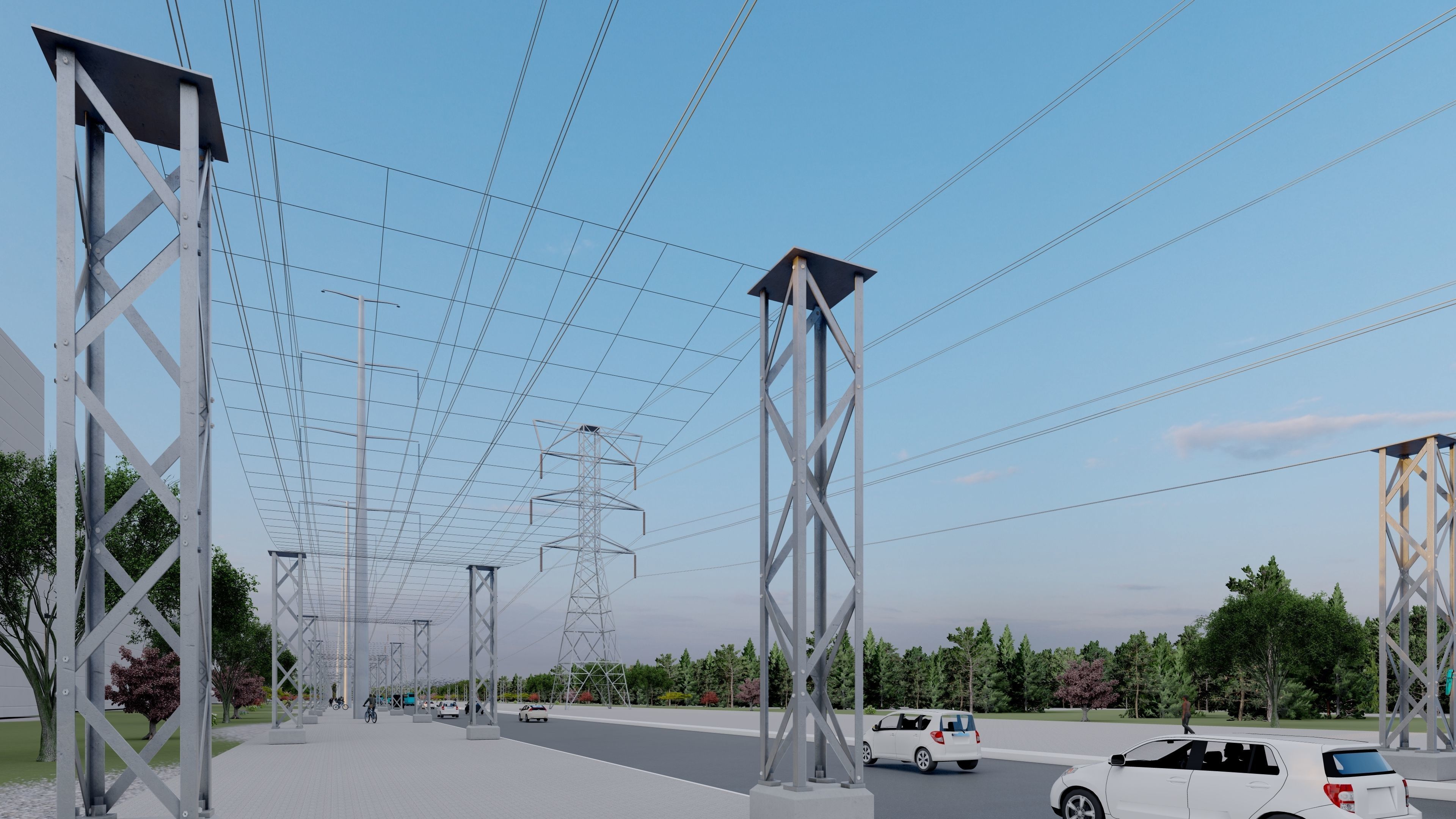 Powerline Safety Net 3D model_3