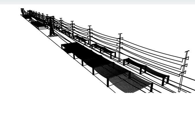 Powerline Safety Net 3D model