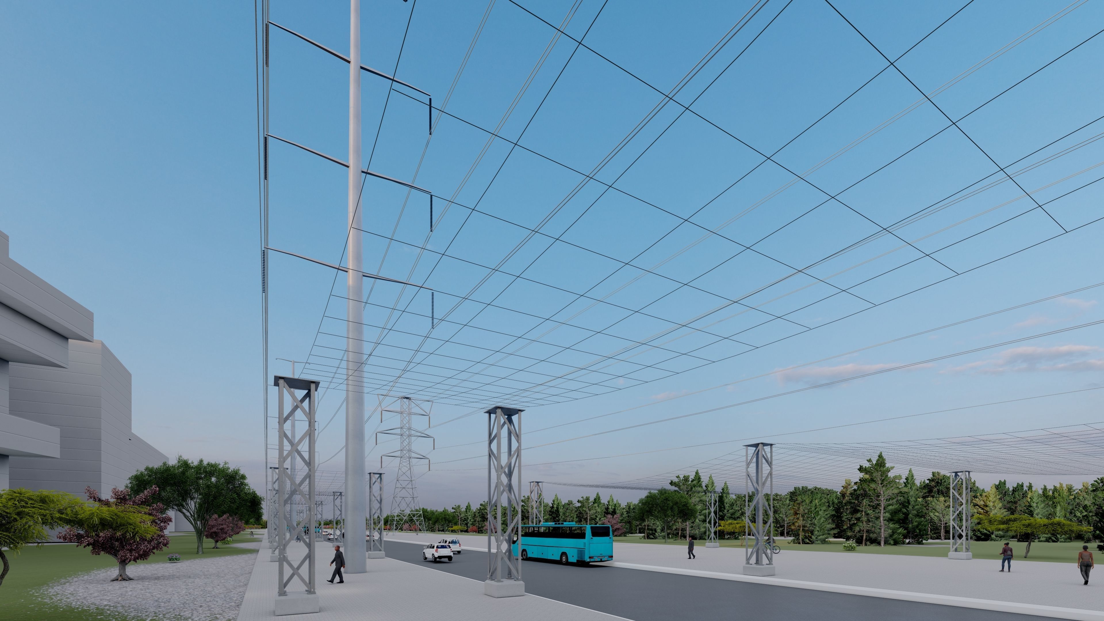 Powerline Safety Net 3D model_1