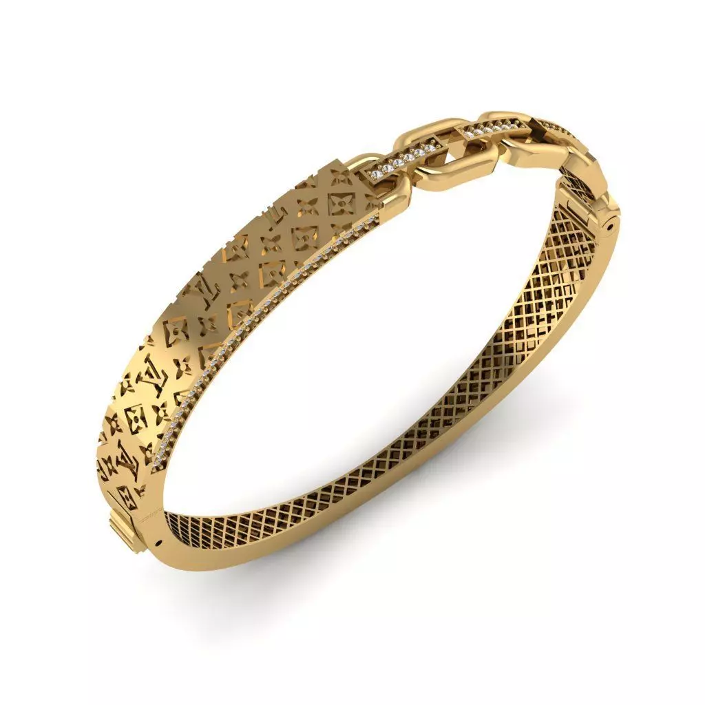 elegant bracelet model 3D print model_0