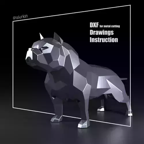 Welding Project Plans Drawings American Bully v1 DXF PDF