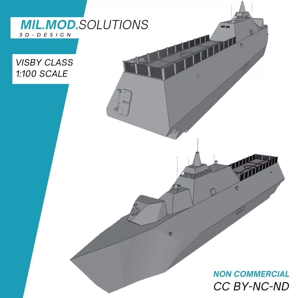 Visby Klasse 3D print model_0