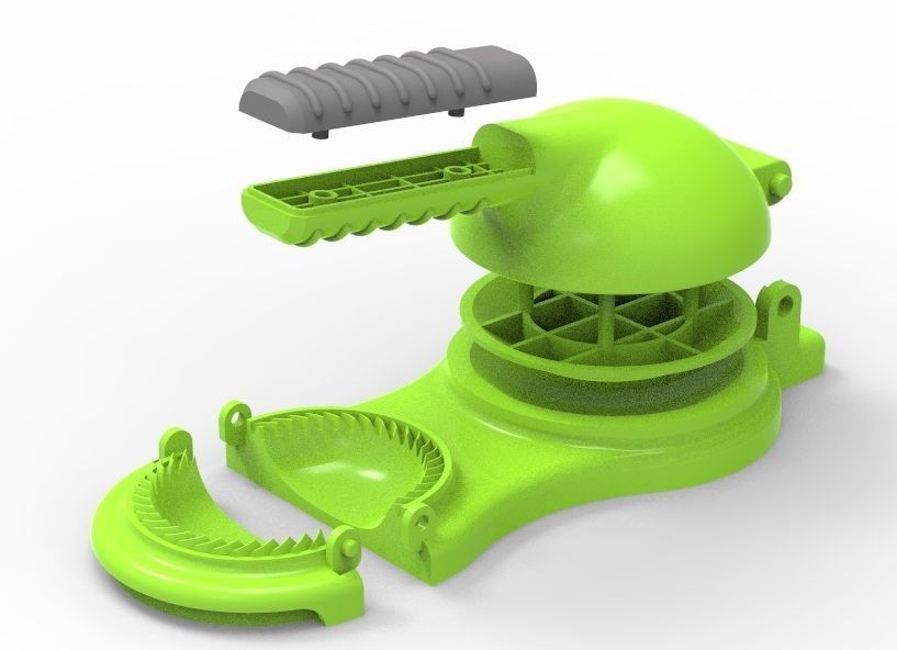 Momo dumplings Maker 3D print model_50