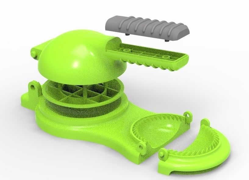 Momo dumplings Maker 3D print model_64