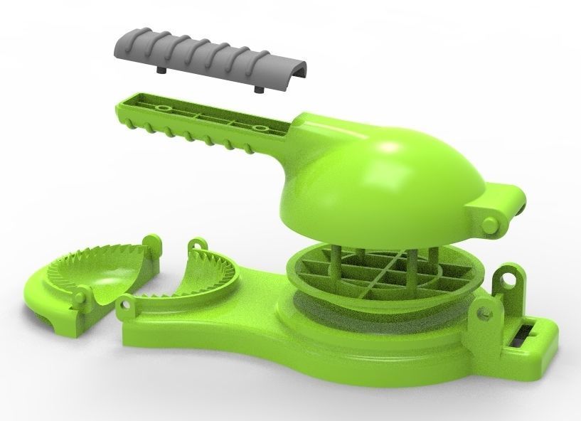 Momo dumplings Maker 3D print model_48