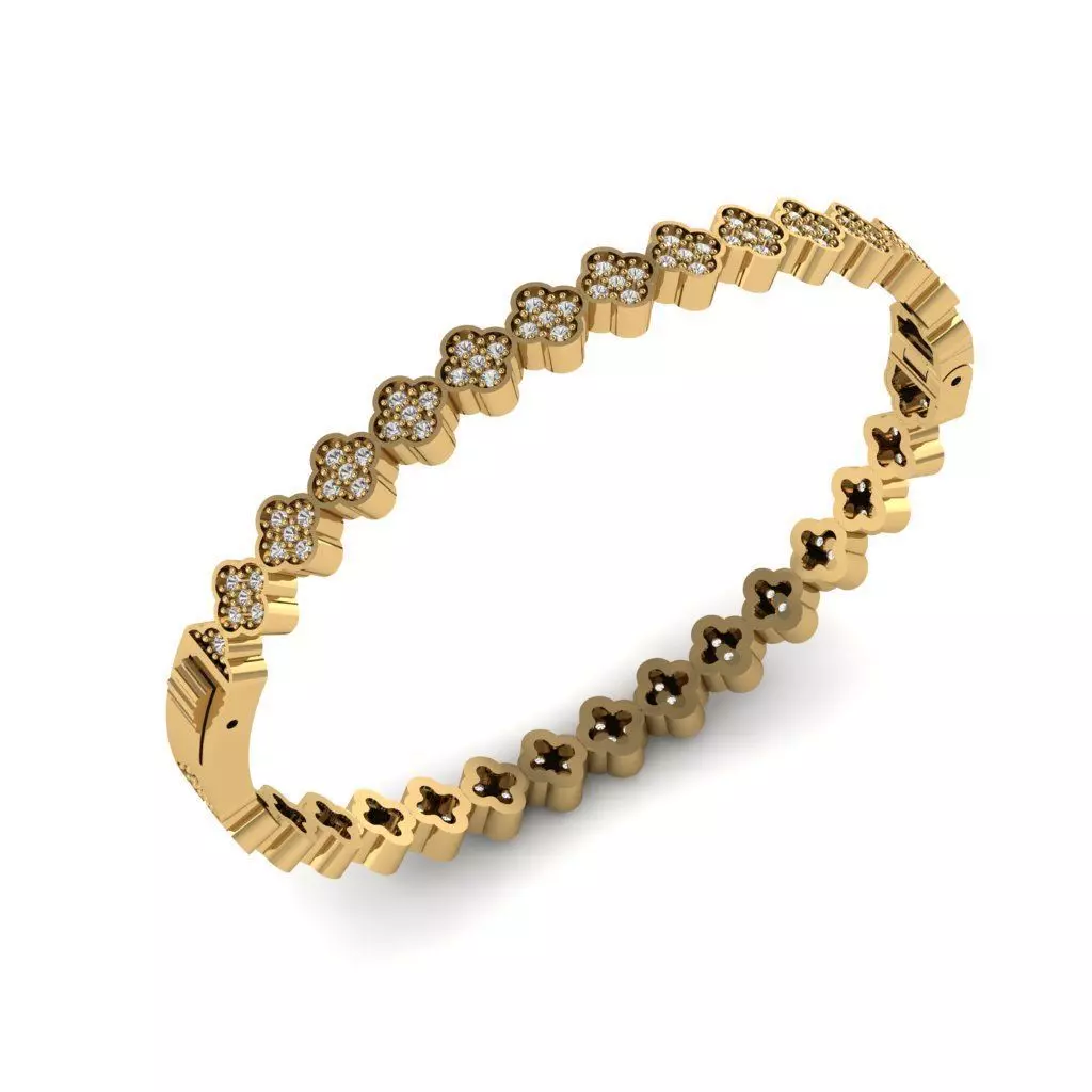 elegant bracelet model 3D print model_0