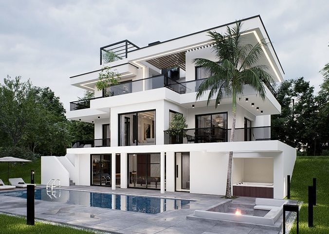 Luxury Villa 3D model