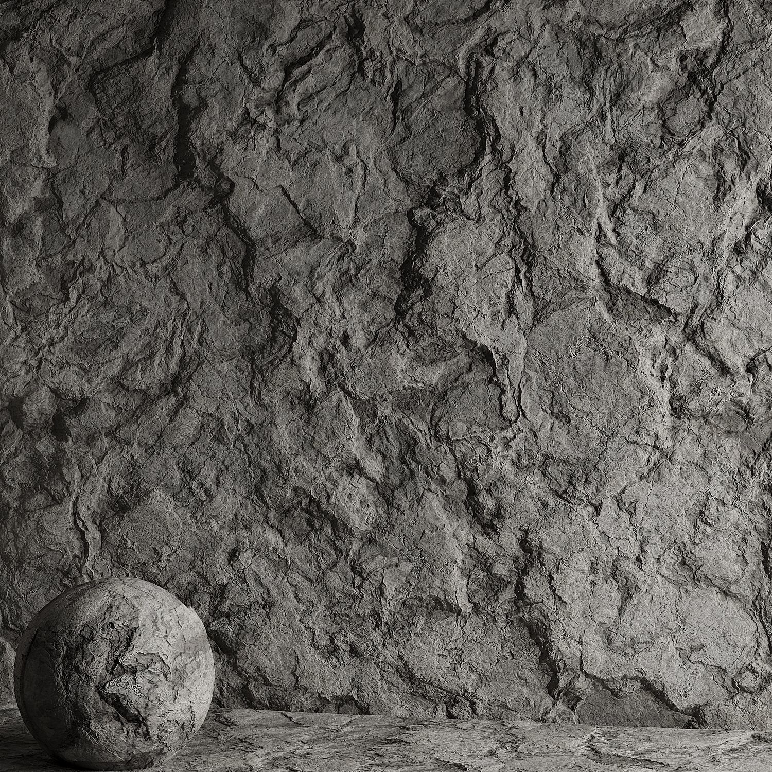 stone texture  Low-poly 3D model_4