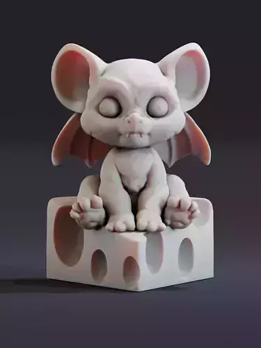 Rat gargoyle 3D print model