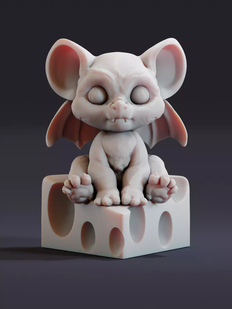 Rat gargoyle 3D print model_0