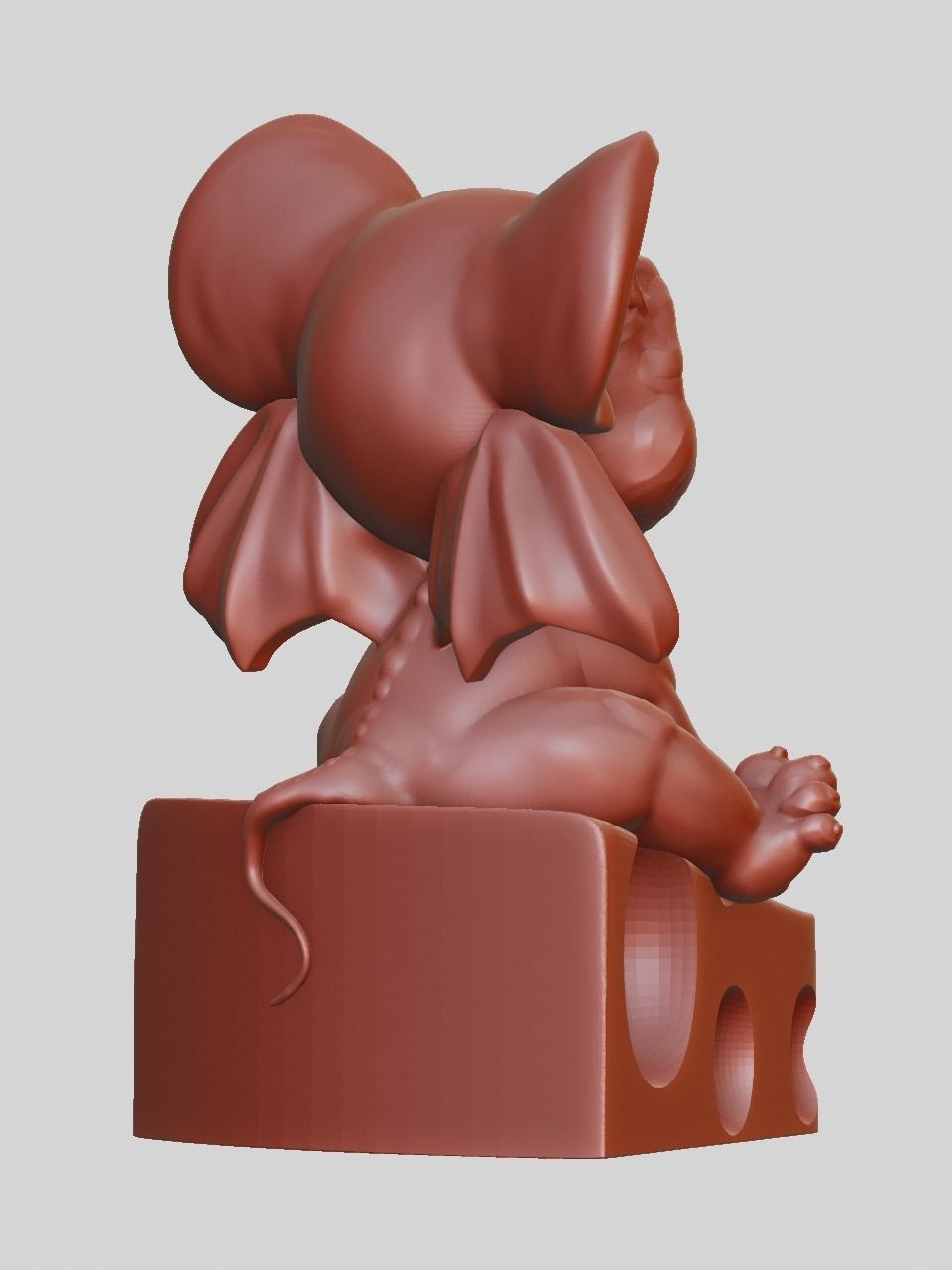 Rat gargoyle 3D print model_4