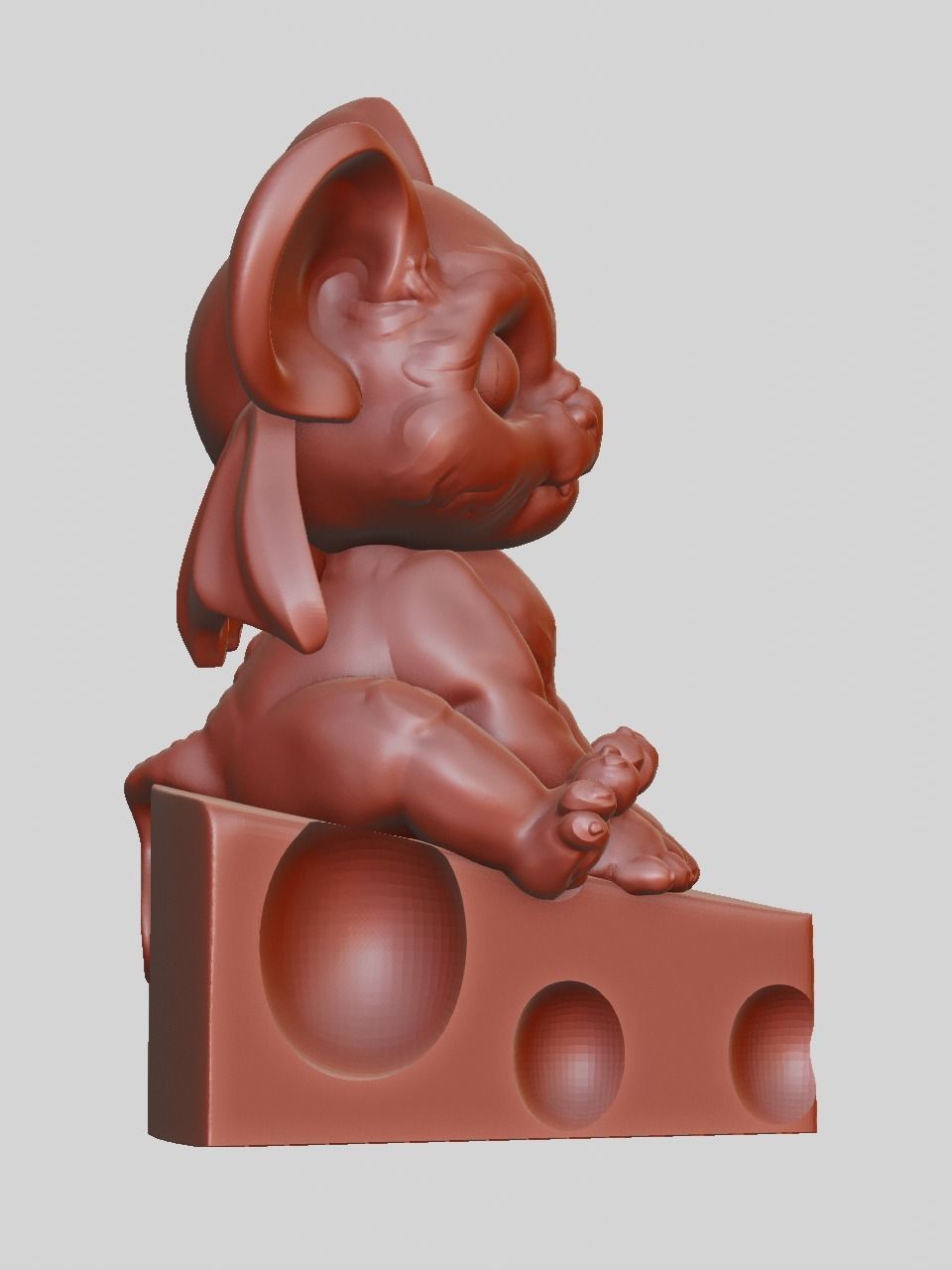 Rat gargoyle 3D print model_3