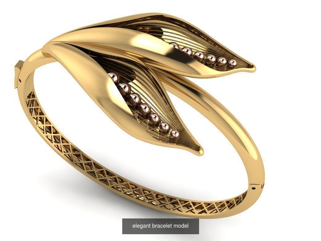 elegant bracelet model series 3D Model Collection_11