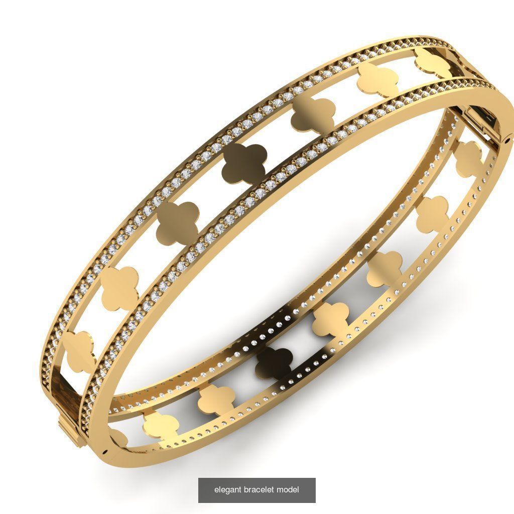 elegant bracelet model series 3D Model Collection_13