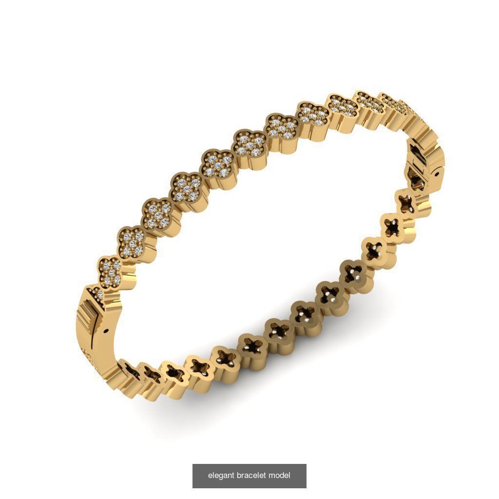 elegant bracelet model series 3D Model Collection_14