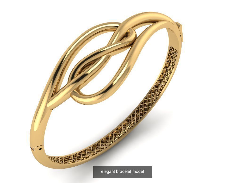 elegant bracelet model series 3D Model Collection_9
