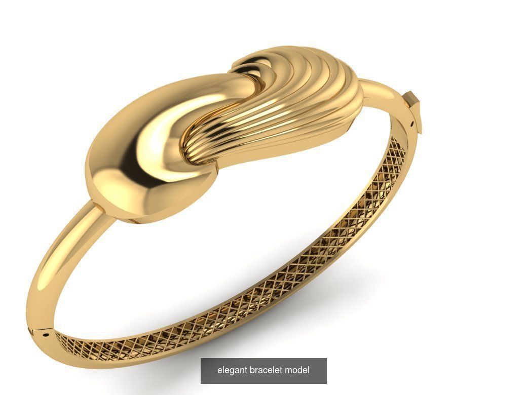 elegant bracelet model series 3D Model Collection_8