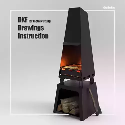 Welding Project Plans Drawings Fire Pit 4 DXF PDF