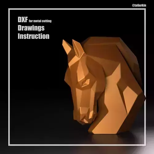 Welding Project Plans Drawings Chess Horse DXF PDF