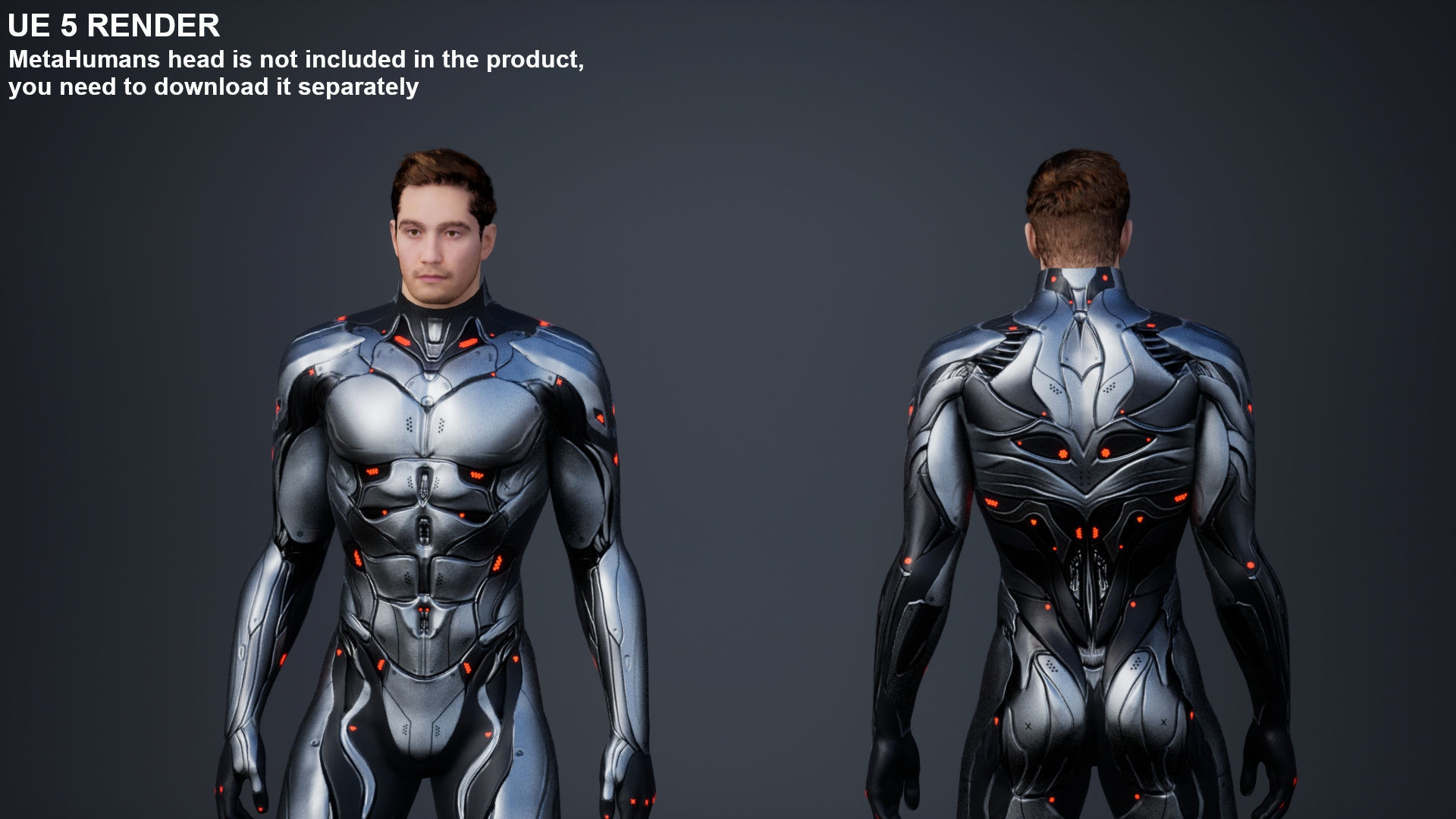 Robot Male 2 Low-poly 3D model_4