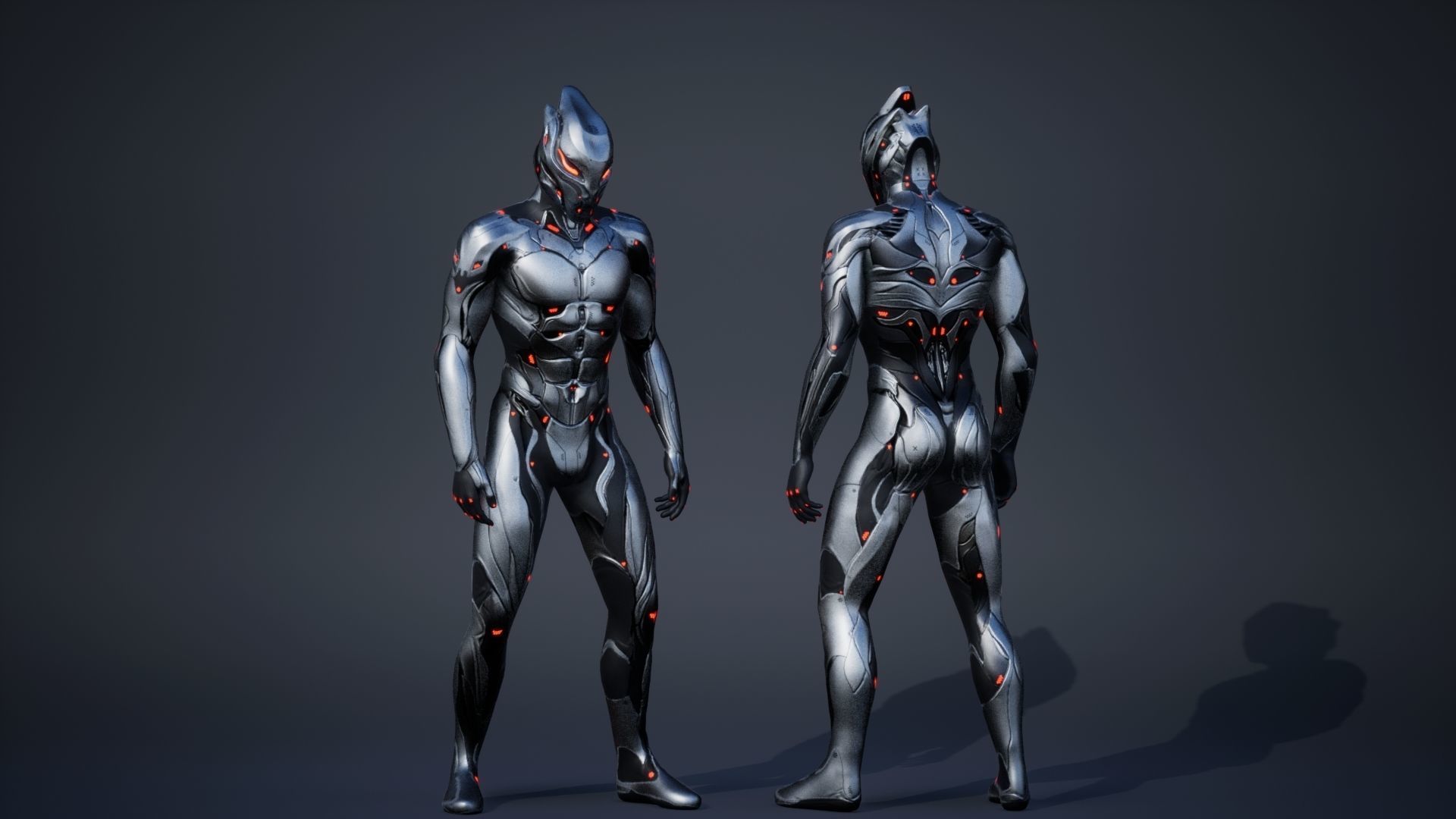 Robot Male 2 Low-poly 3D model_13