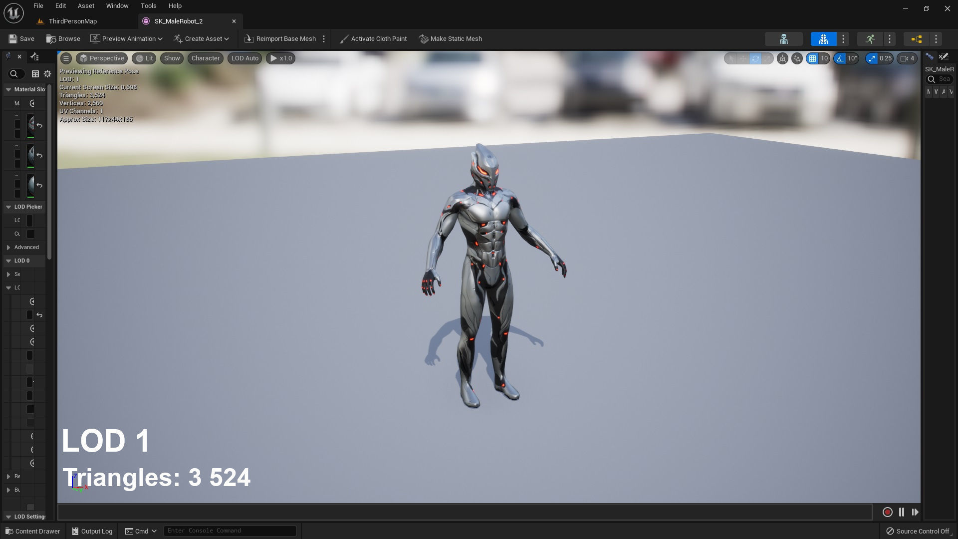 Robot Male 2 Low-poly 3D model_8