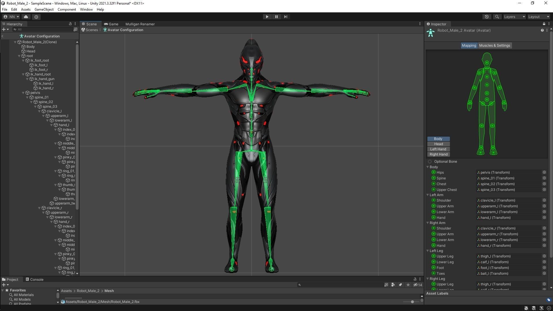 Robot Male 2 Low-poly 3D model_21
